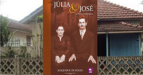 Livro Julia e Jose luzes na eternidade, de Joaquim B de Souza