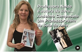 Imagem: Professora Neide autora do livro Anselmo Campesato