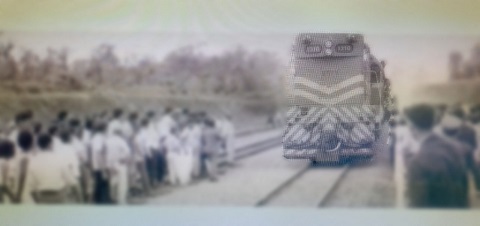 Foto: Chegada do trem em Jussara em 1967 | Reprodução