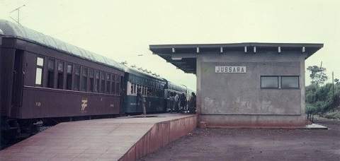 Foto: Estação de trem em Jussaram em 1980 | Reprodução