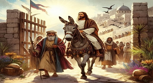 Semana Santa para os Católicos - entrada Jesus Cristos em Jerusalém